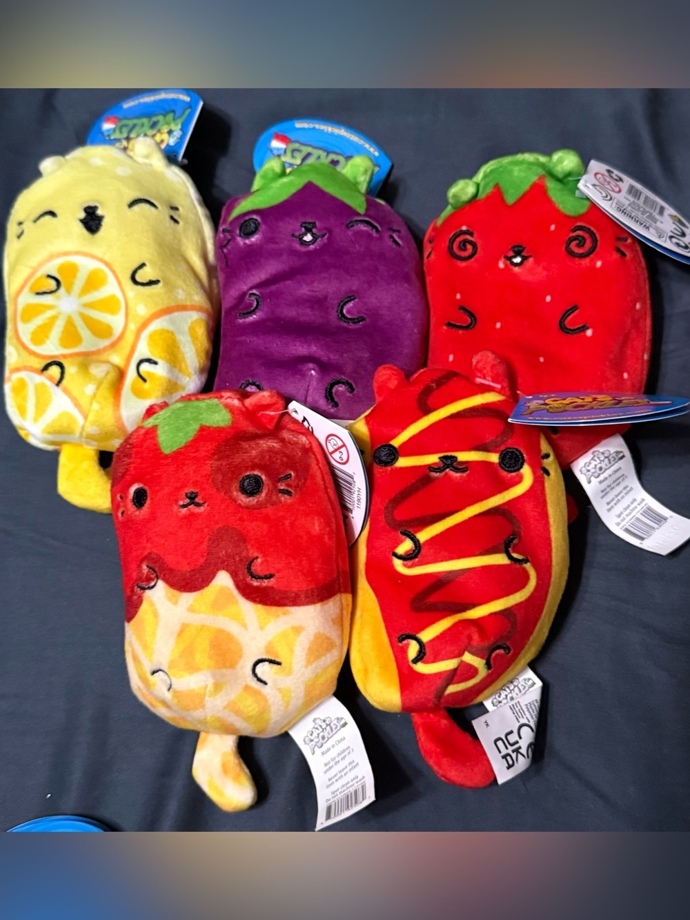 Cats vs Pickles 5 Plush Bundle Lemon Squeezy Eggplant Pawberry & More